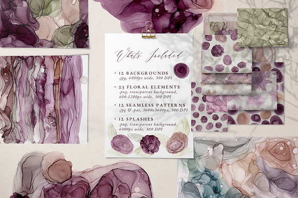Aubergine Ink Collection in Textures - product preview 2