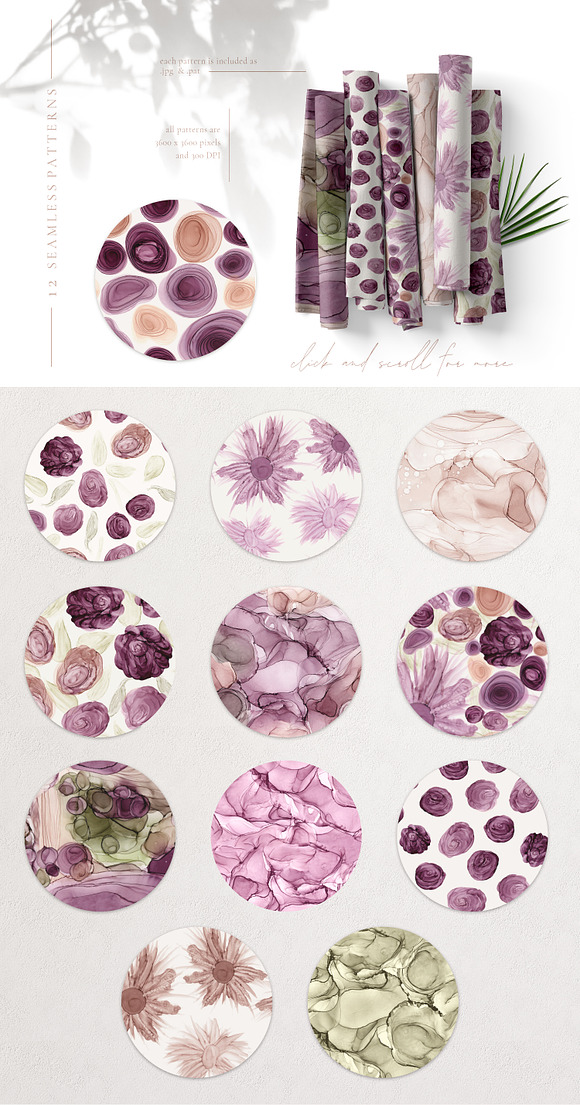 Aubergine Ink Collection in Textures - product preview 4