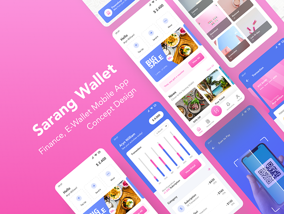 Sarang Wallet - E Wallet Mobile App in UI Kits and Libraries - product preview 3