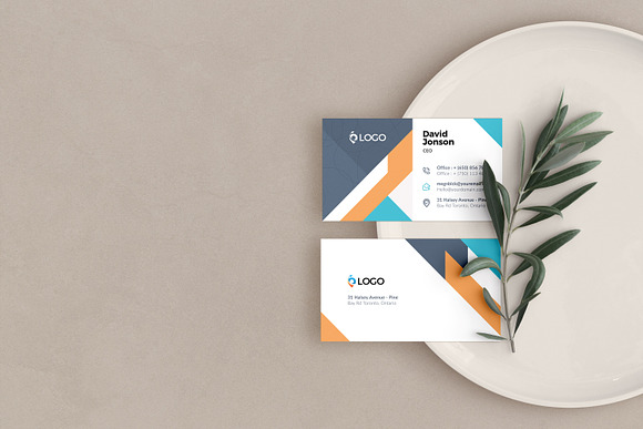 Modern Business Card Template in Business Card Templates - product preview 2