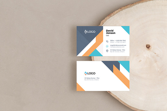 Modern Business Card Template in Business Card Templates - product preview 4