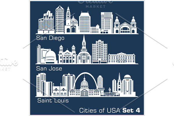 Cities of USA - San Diego, San Jose