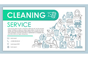 Cleaning service web banner