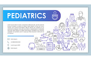 Pediatrics web banner, business card