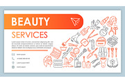 Beauty services web banner