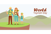 World tourism day with tourists