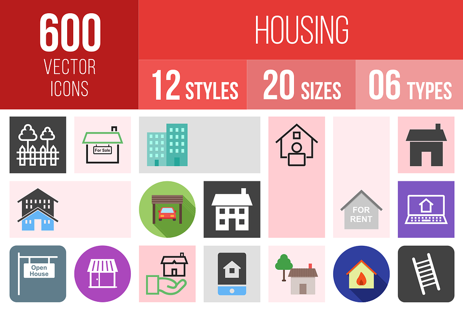 600 Housing Icons
