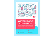 Waterproof skincare, makeup products