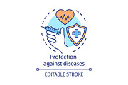 Protection against diseases icon