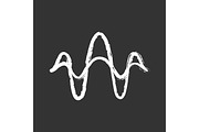 Abstract overlapping waves icon