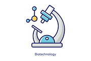 Biotechnology gray color icon