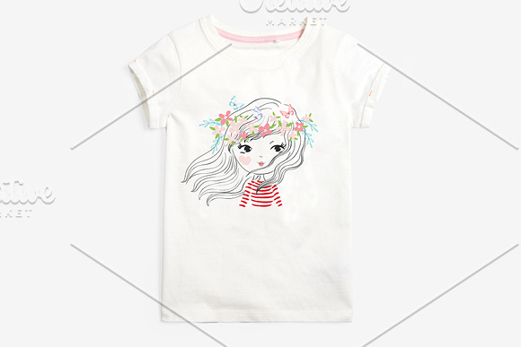 5 Cute girl vector - Girls clipart in Illustrations - product preview 8