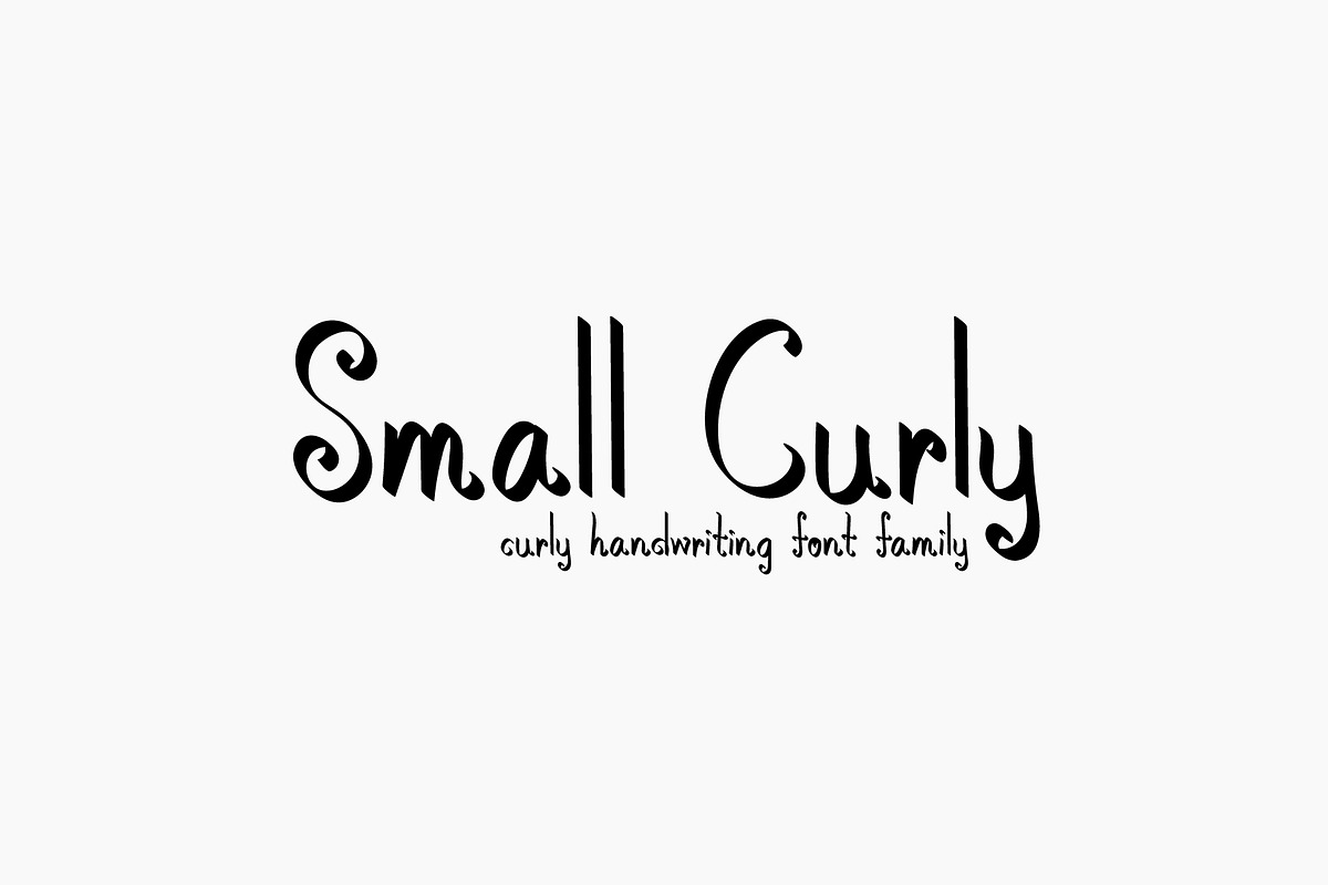 Small Curly in Script Fonts - product preview 8