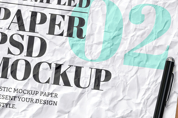Crumpled Paper Clipboard Mockup in Scene Creator Mockups - product preview 1