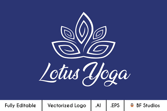 Lotus Yoga - Reiki Healing Logo 1 in Logo Templates - product preview 1