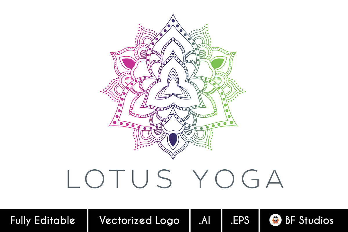 Lotus Yoga - Reiki Healing Logo 2 in Logo Templates - product preview 8
