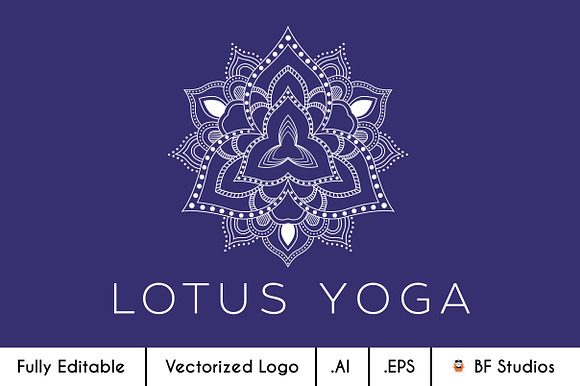 Lotus Yoga - Reiki Healing Logo 2 in Logo Templates - product preview 1