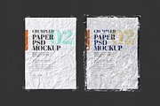 Crumpled Paper Mockup