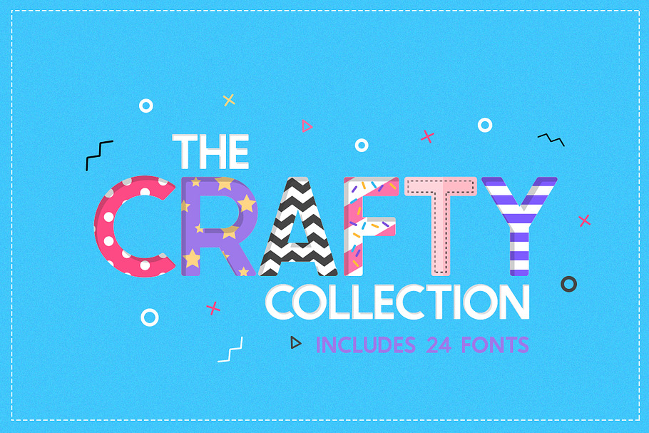 The Crafty Collection (24 Fonts)