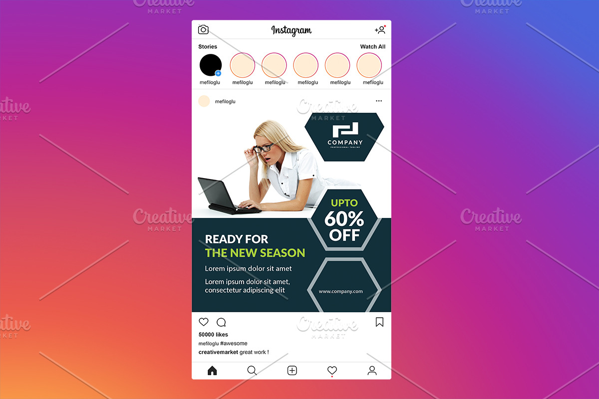 Instagram Post in Instagram Templates - product preview 8