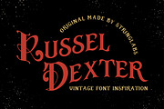Russel Dexter - Retro Vintage Font
