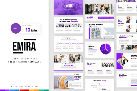 Emira - Creative Business PowerPoint in PowerPoint Templates - product preview 5