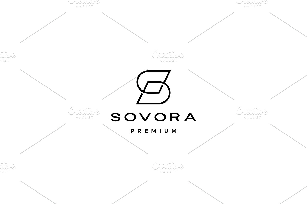 s letter initial logo vector icon in Logo Templates - product preview 8