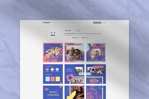 Music Fest Puzzle Instagram Feed in Instagram Templates - product preview 4