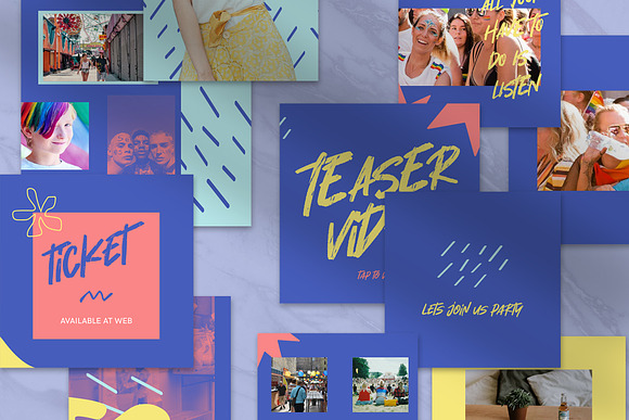 Music Fest Puzzle Instagram Feed in Instagram Templates - product preview 5
