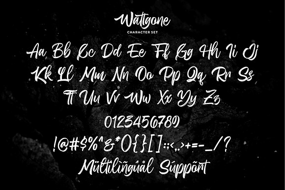 Wattgone - Handbrush Font in Display Fonts - product preview 4
