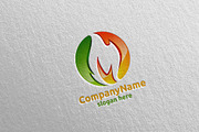 3D Fire Flame Element Logo Design 7