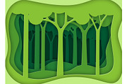 green nature forest background