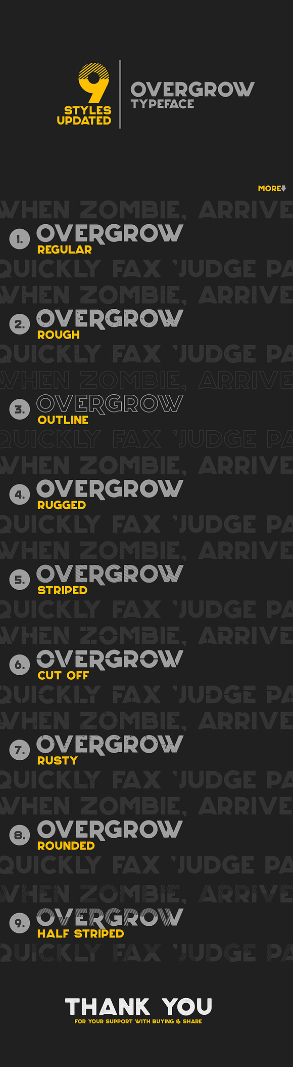 Overgrow Typeface in Display Fonts - product preview 9