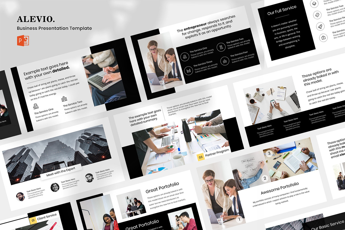 Alevio - Business PowerPoint in PowerPoint Templates - product preview 8