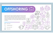 Offshoring web banner, business card