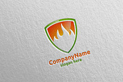 3D Fire Flame Element Logo Design 10