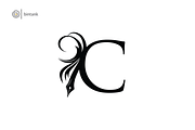 Letter C Pen Logo