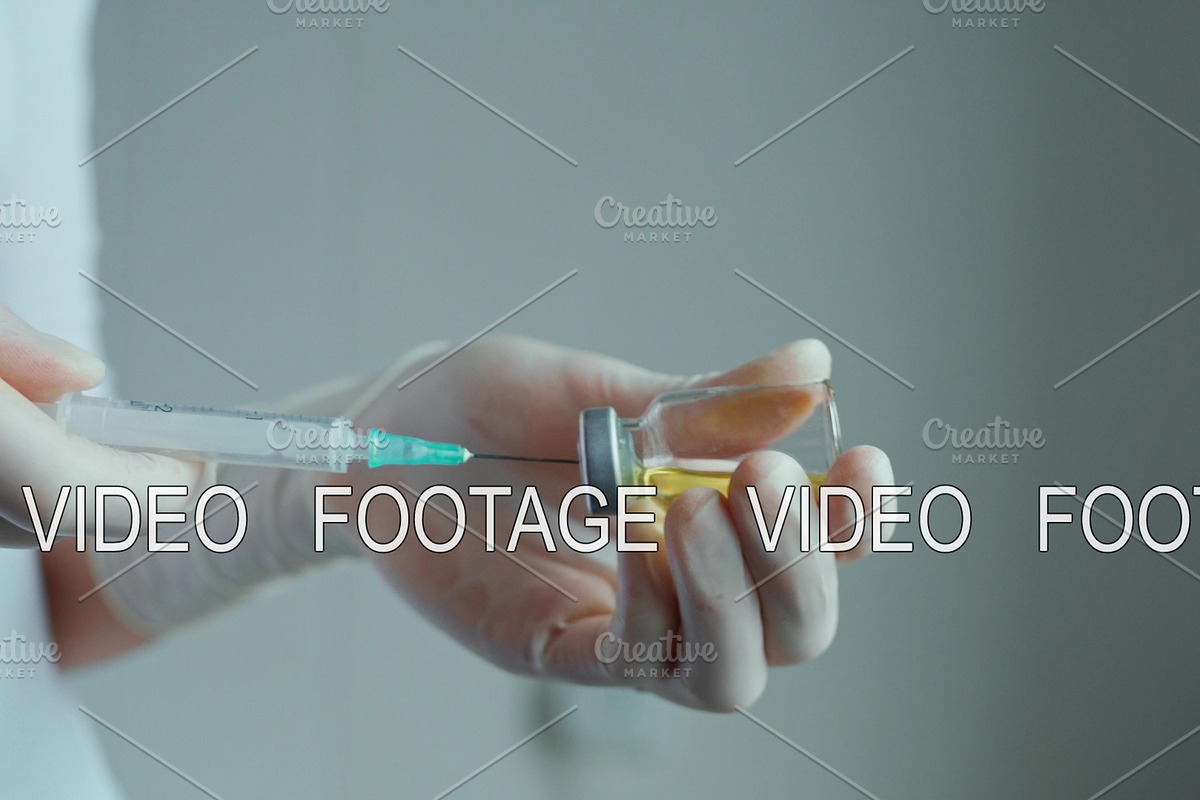 Filling syringe from vial in Graphics - product preview 8