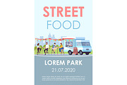 Street food brochure template