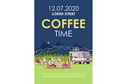 Coffee time brochure template