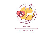 Pet care concept icon
