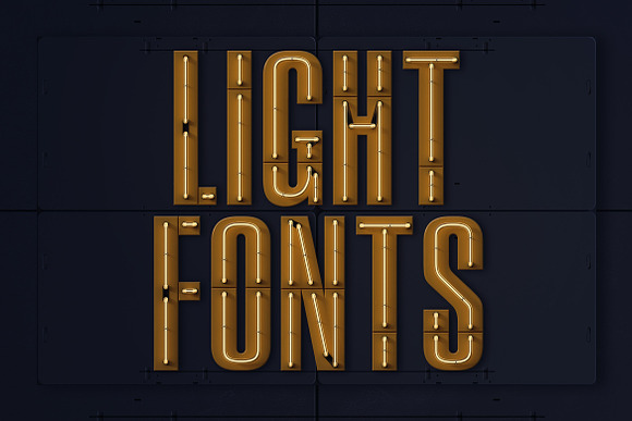 Condensed Neon 3D Lettering in Graphics - product preview 8
