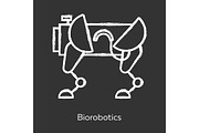 Biorobotics chalk icon