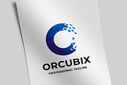 Orcubix Pixel Letter O Logo