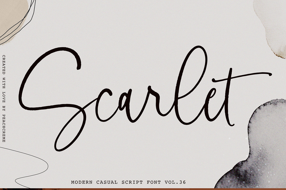 Scarlet// Modern Casual Font SALE in Script Fonts - product preview 8