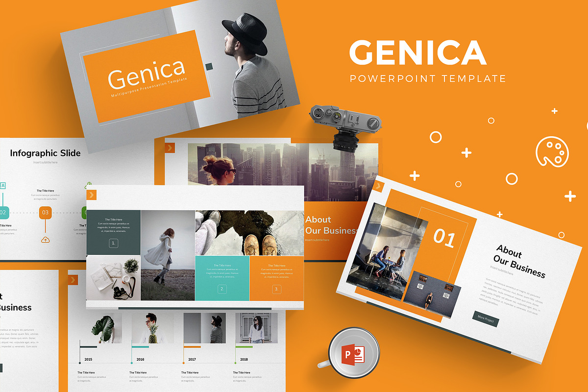 Genica - Powerpoint Template in PowerPoint Templates - product preview 8
