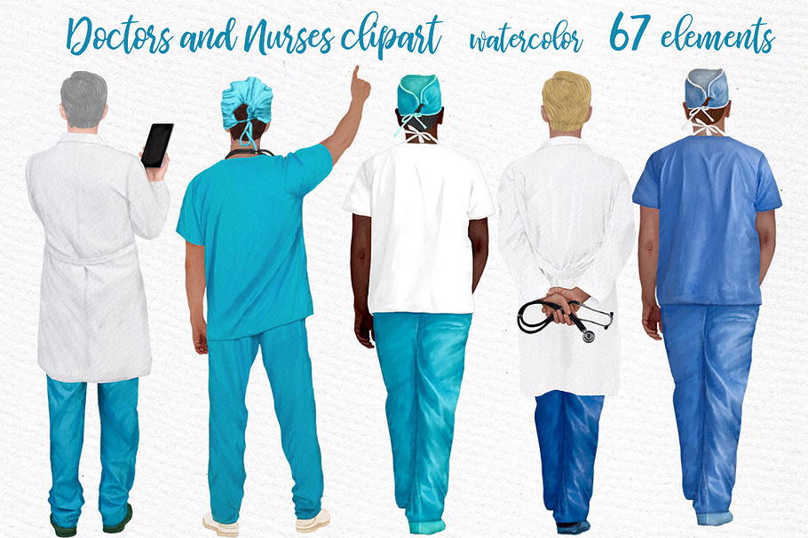 Doctors clipart,Nurses Scrubs