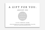 Gift Certificate Template with Logo