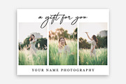 Photography Gift Certificate