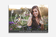 Photographer Gift Certificate